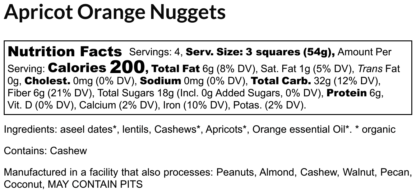 
                  
                    Apricot Orange Nuggets 7.6oz
                  
                